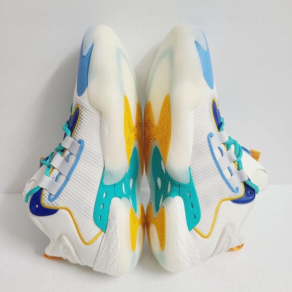 NEW Adidas BYW Select SMU Basketball Shoes IF4285 Size 14 Cream White Blue Burst